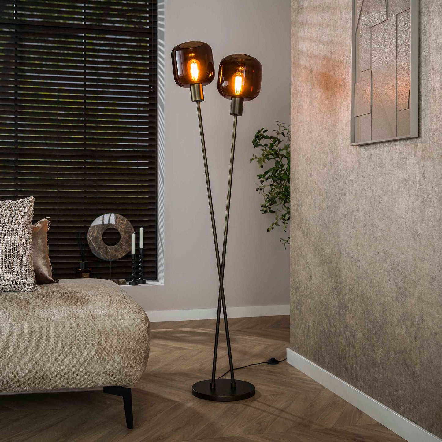 Vloerlamp Bronza