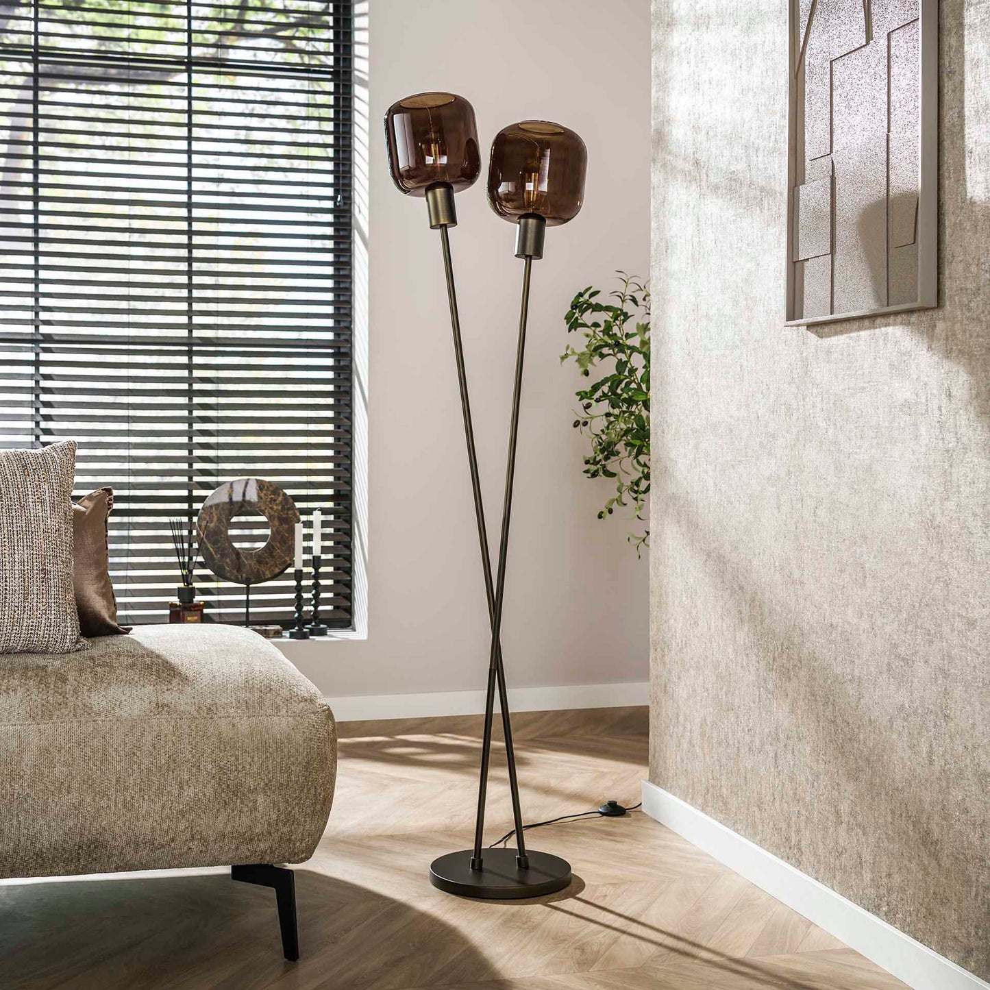 Vloerlamp Bronza