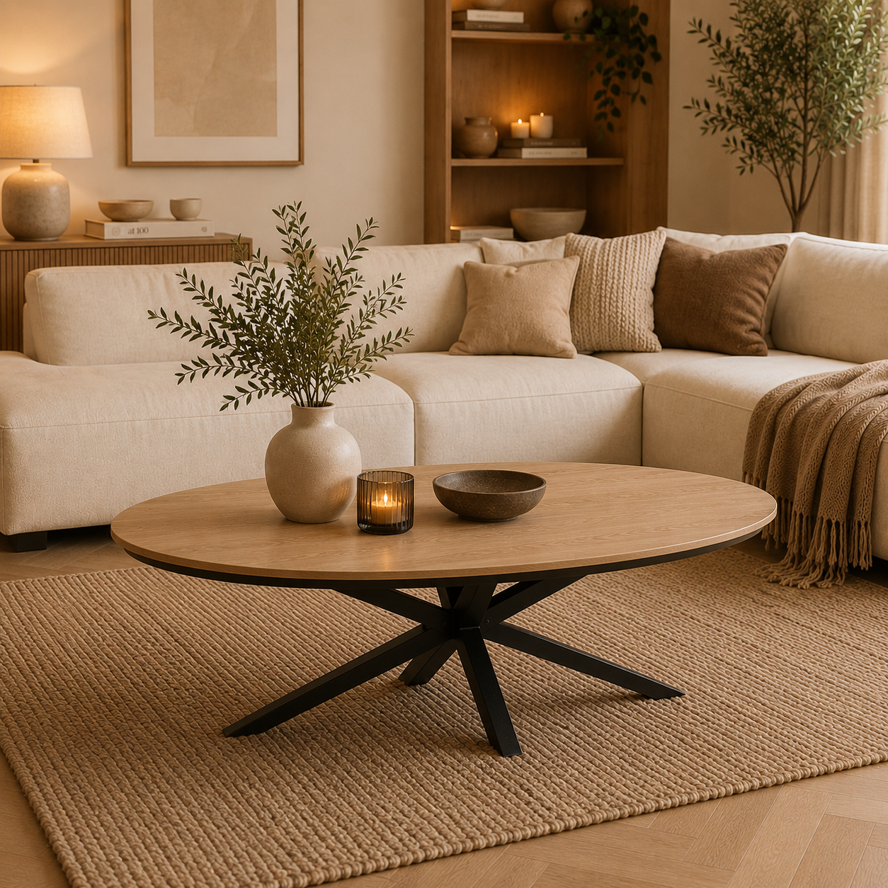 Salontafel Wellington ovaal