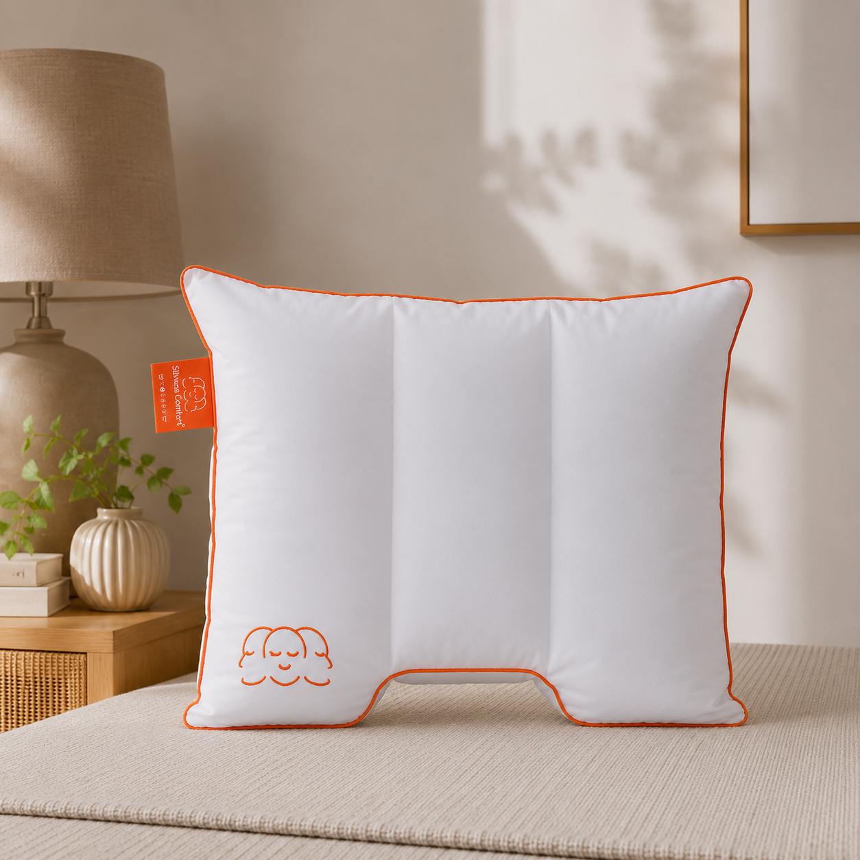 Silvana hoofdkussen comfort oranje