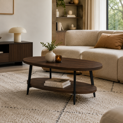 Lynn oval coffee table