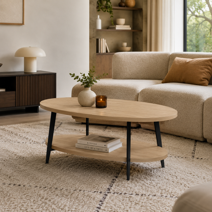 Lynn oval coffee table