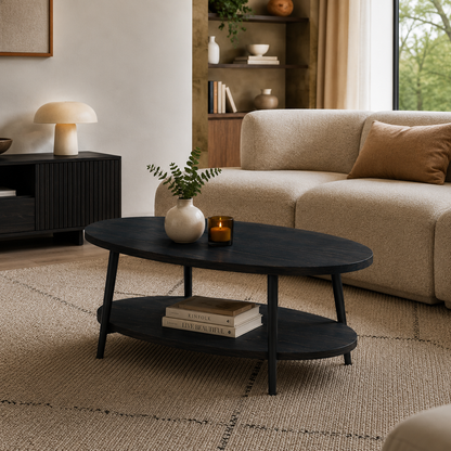 Lynn oval coffee table