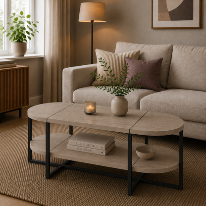 Lynn oval coffee table