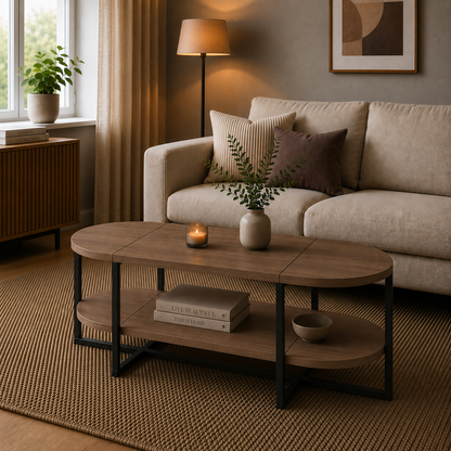 Lynn oval coffee table