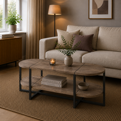 Lynn oval coffee table