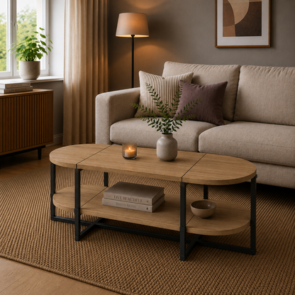Lynn oval coffee table