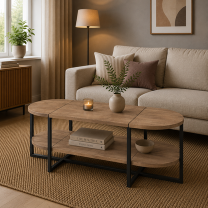 Lynn oval coffee table