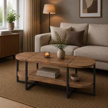Lynn oval coffee table