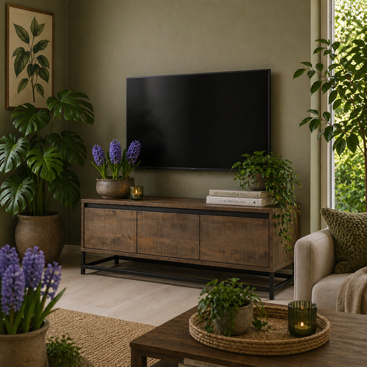 Milltown 3-door TV cabinet
