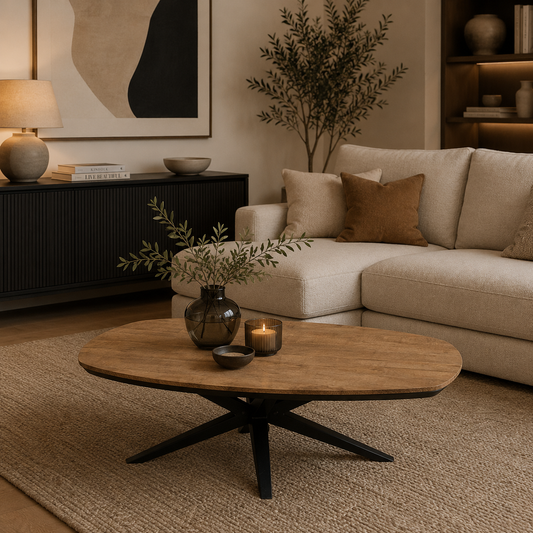Salontafel Wellington deens ovaal