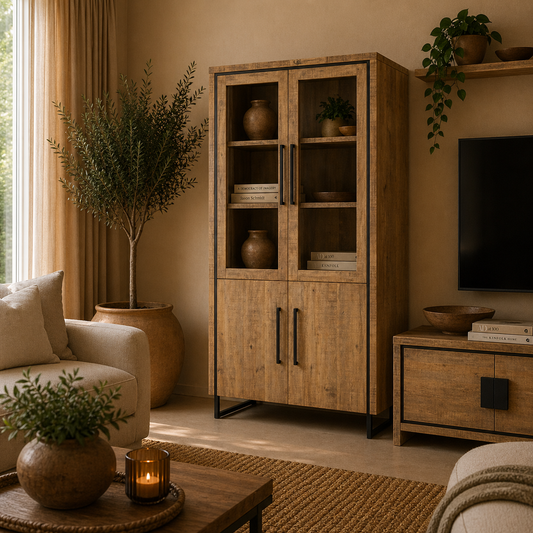 Rimini large display cabinet