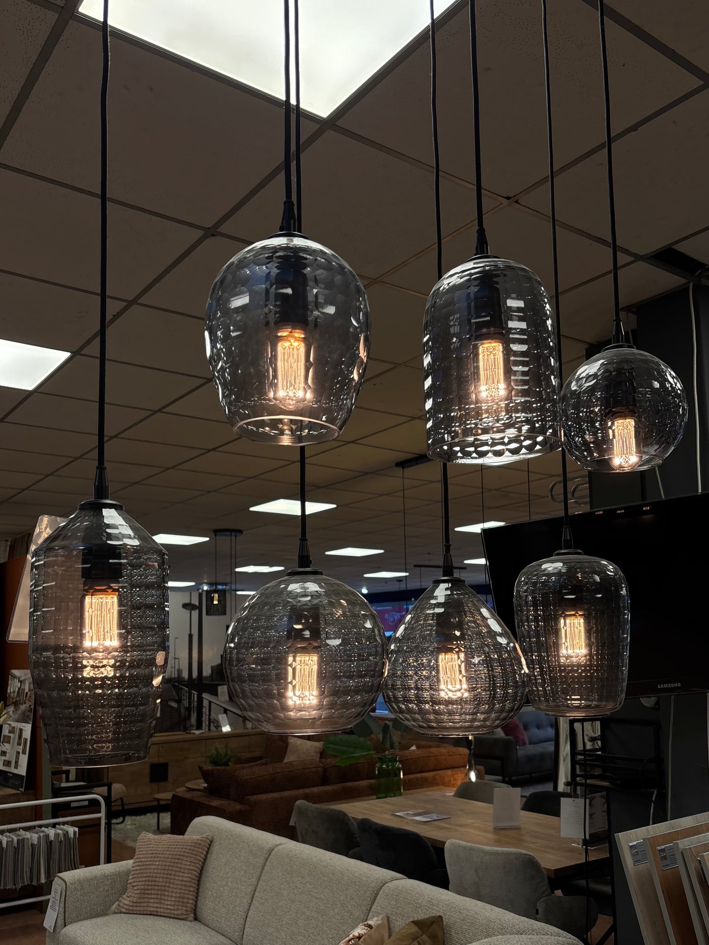 OPRUIMING Hanglamp Hexagon