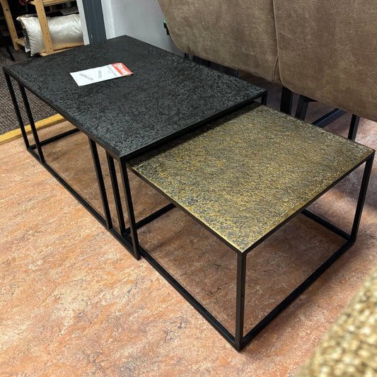 CLEARANCE Coffee table Iron metallic