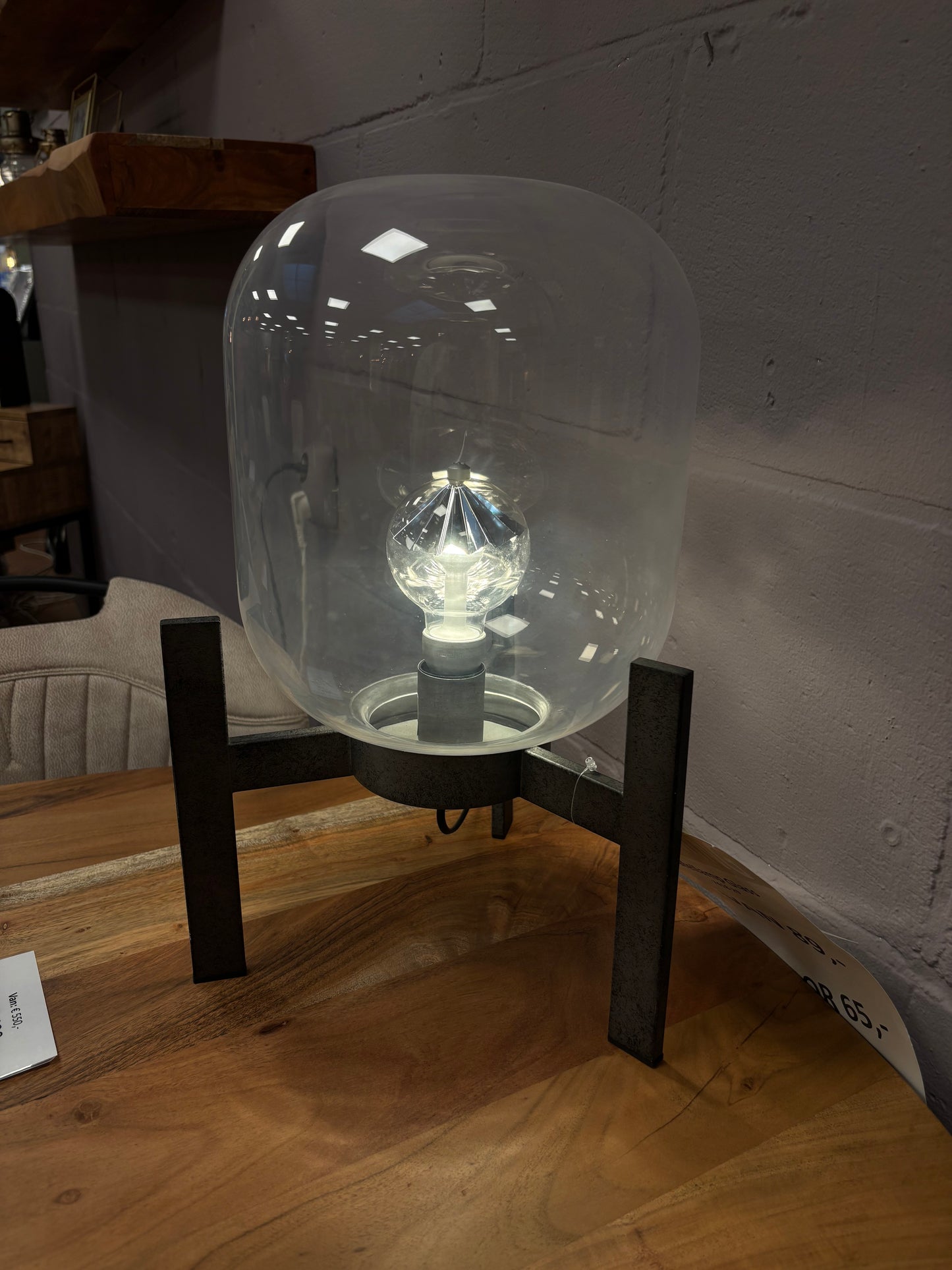 OPRUIMING Tafellamp Glass