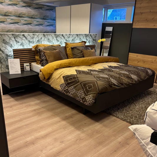 SALE Nevada bed with LED lighting + 2 bedside tables